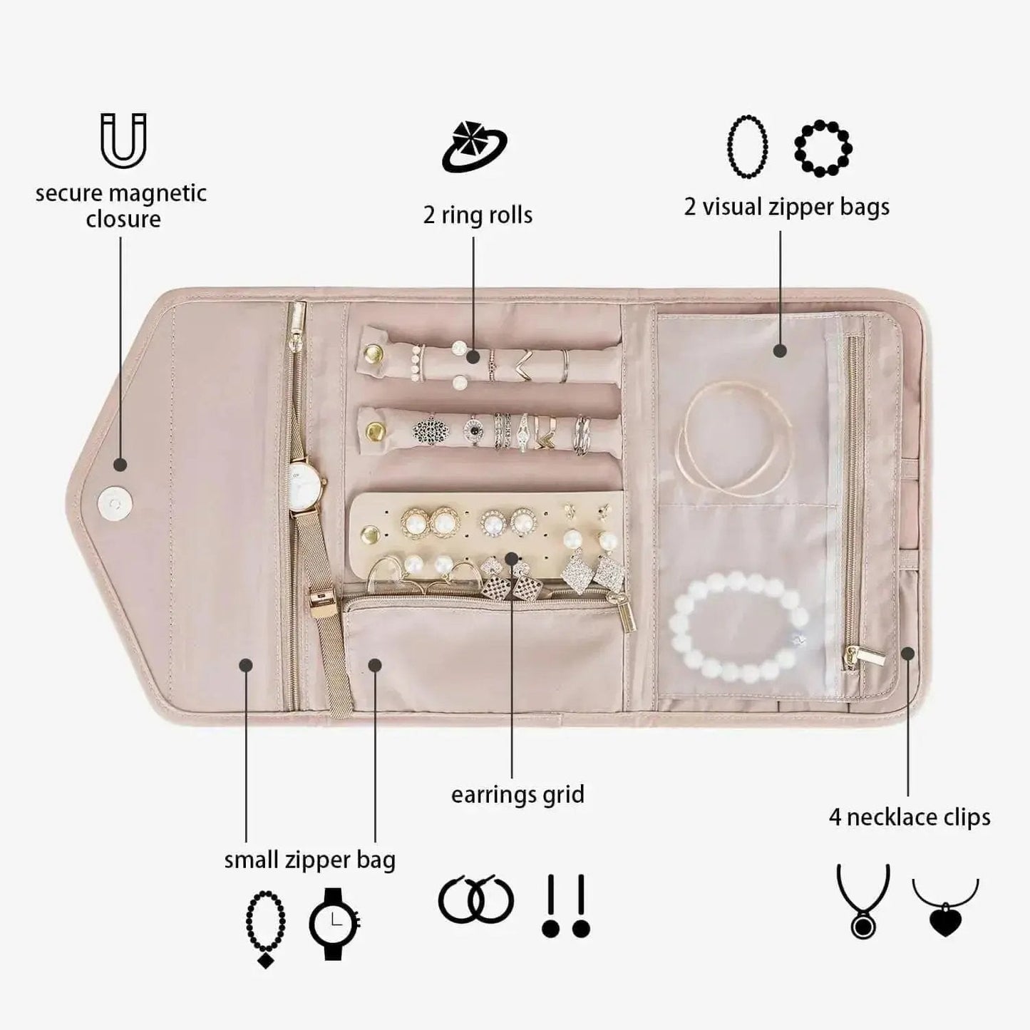 (FREE GIFT) Peri Folding Jewelry Organizer