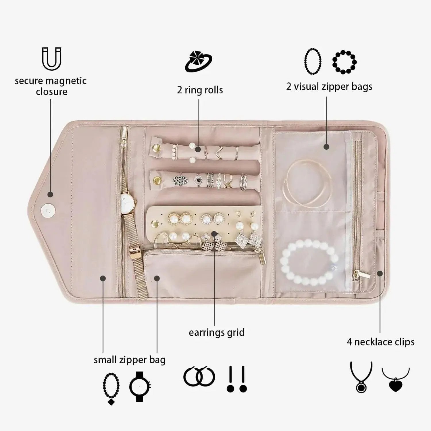 (FREE GIFT) Peri Folding Jewelry Organizer