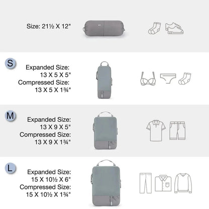 Compression Packing Cubes 6 PCS(Free-Gift)