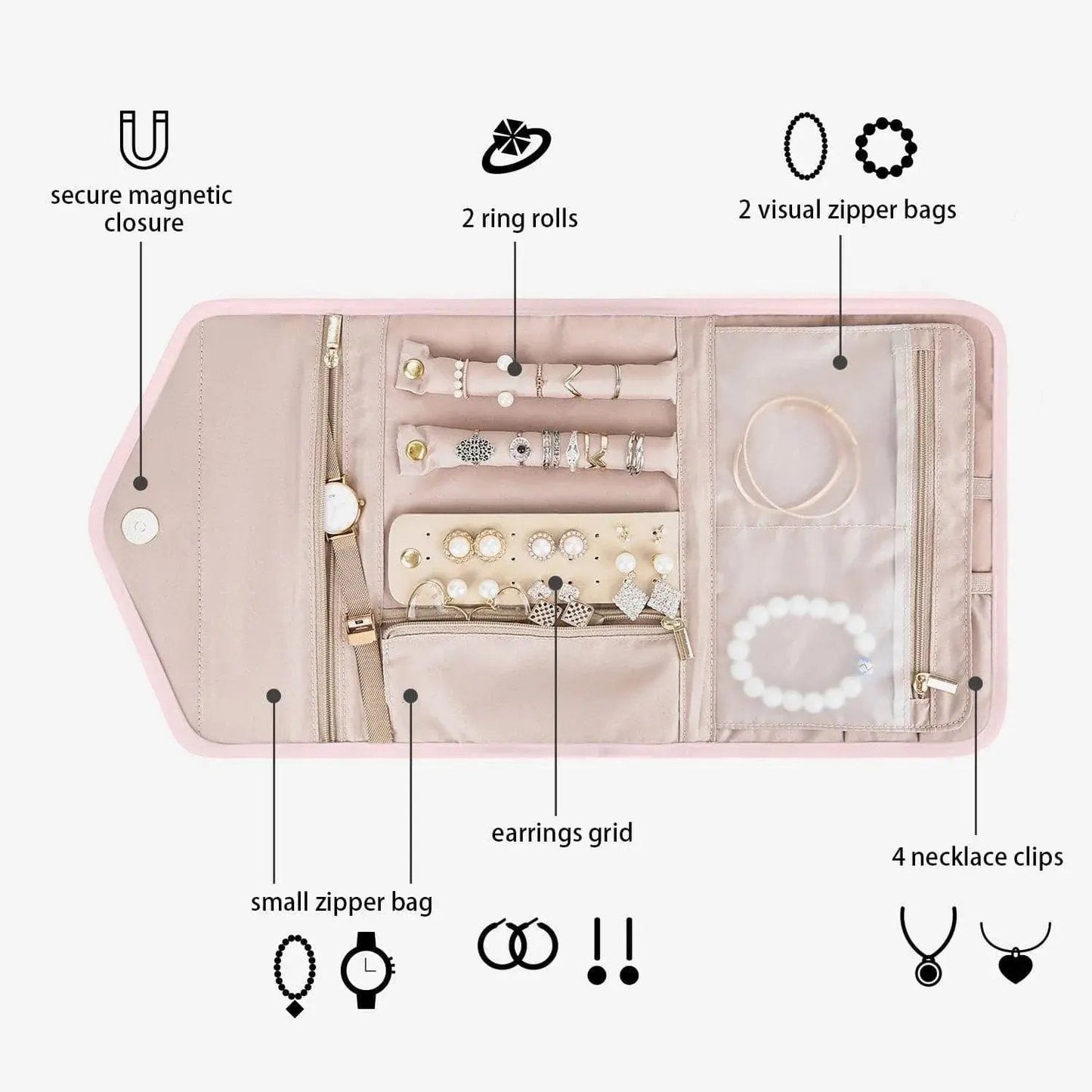(FREE GIFT) Peri Folding Jewelry Organizer