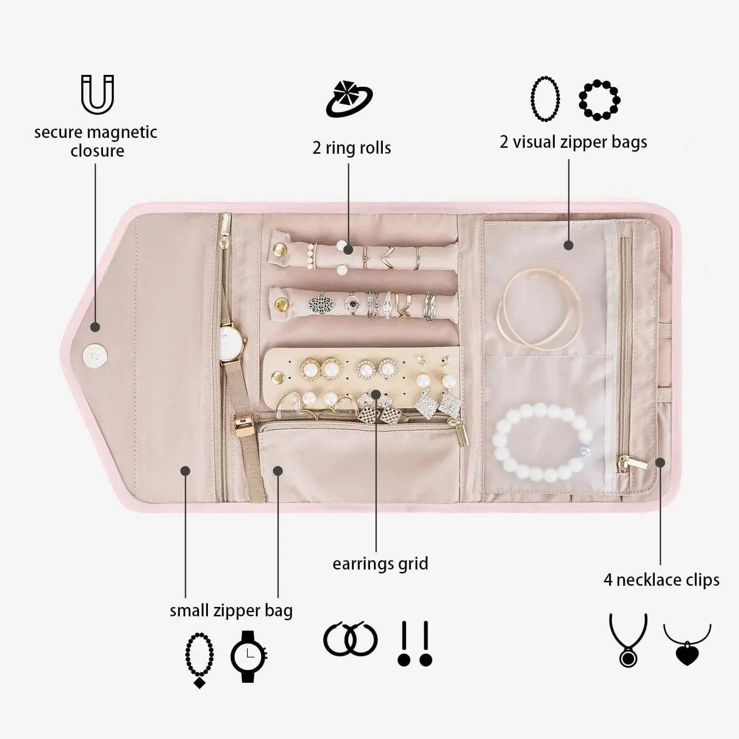(FREE GIFT) Peri Folding Jewelry Organizer