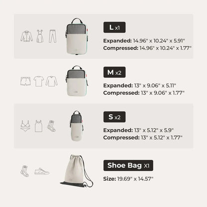 Getaway & Packing Cubes Set