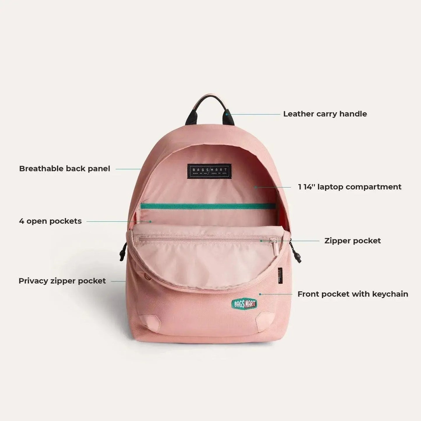 (FREE GIFT）Cordura® Campus Backpack with Laptop Sleeve