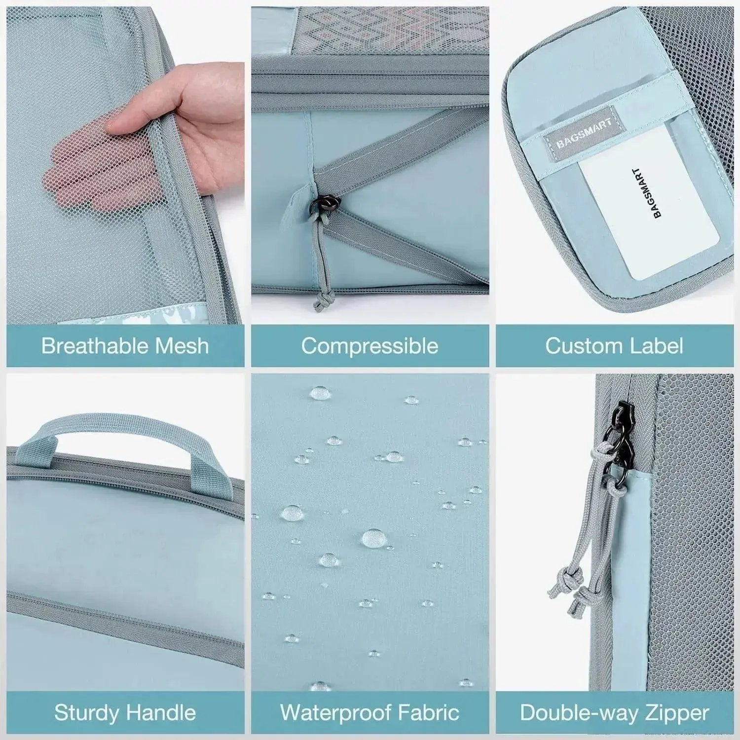 Compression Packing Cubes 6 PCS(Free-Gift)