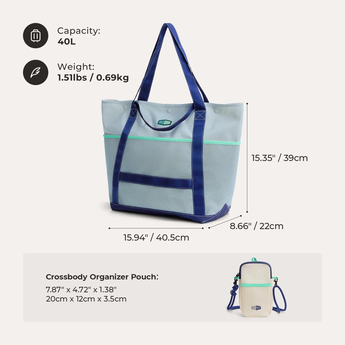 Coast 40L Tote