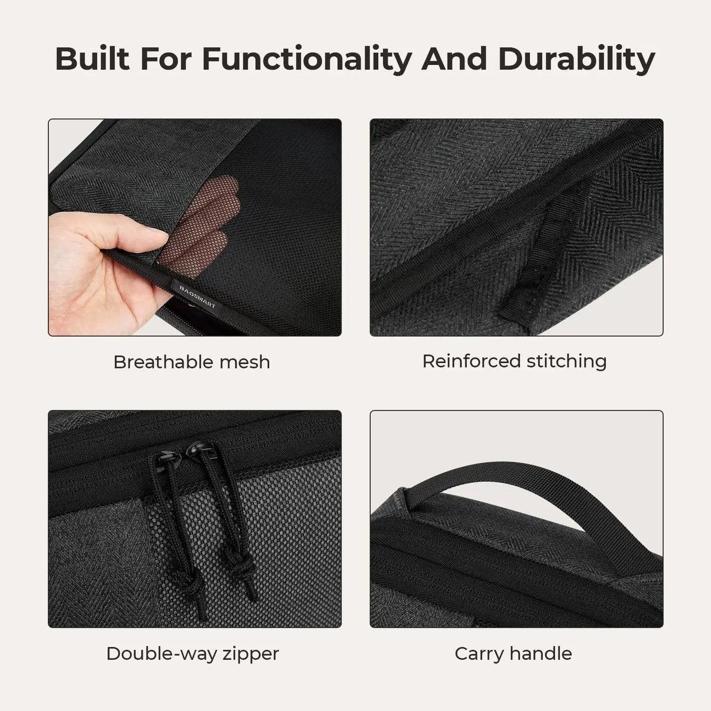 6PCS Compression Travel Packing Cubes for Suitcases