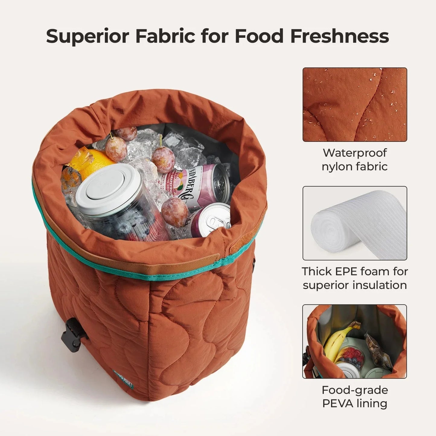 (FREE GIFT) Paz Roll Top Lunch Bag