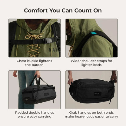 (FREE GIFT) Paz 43L Duffle Backpack