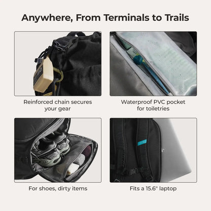 (FREE GIFT) Paz 43L Duffle Backpack
