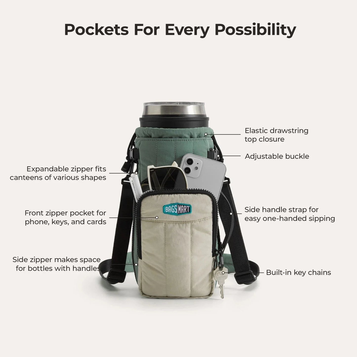 (FREE GIFT) Paz Water Bottle Sling